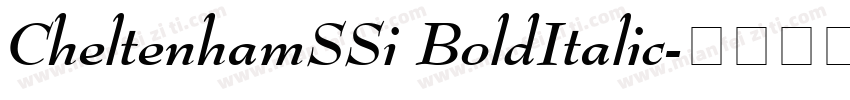 CheltenhamSSi BoldItalic字体转换